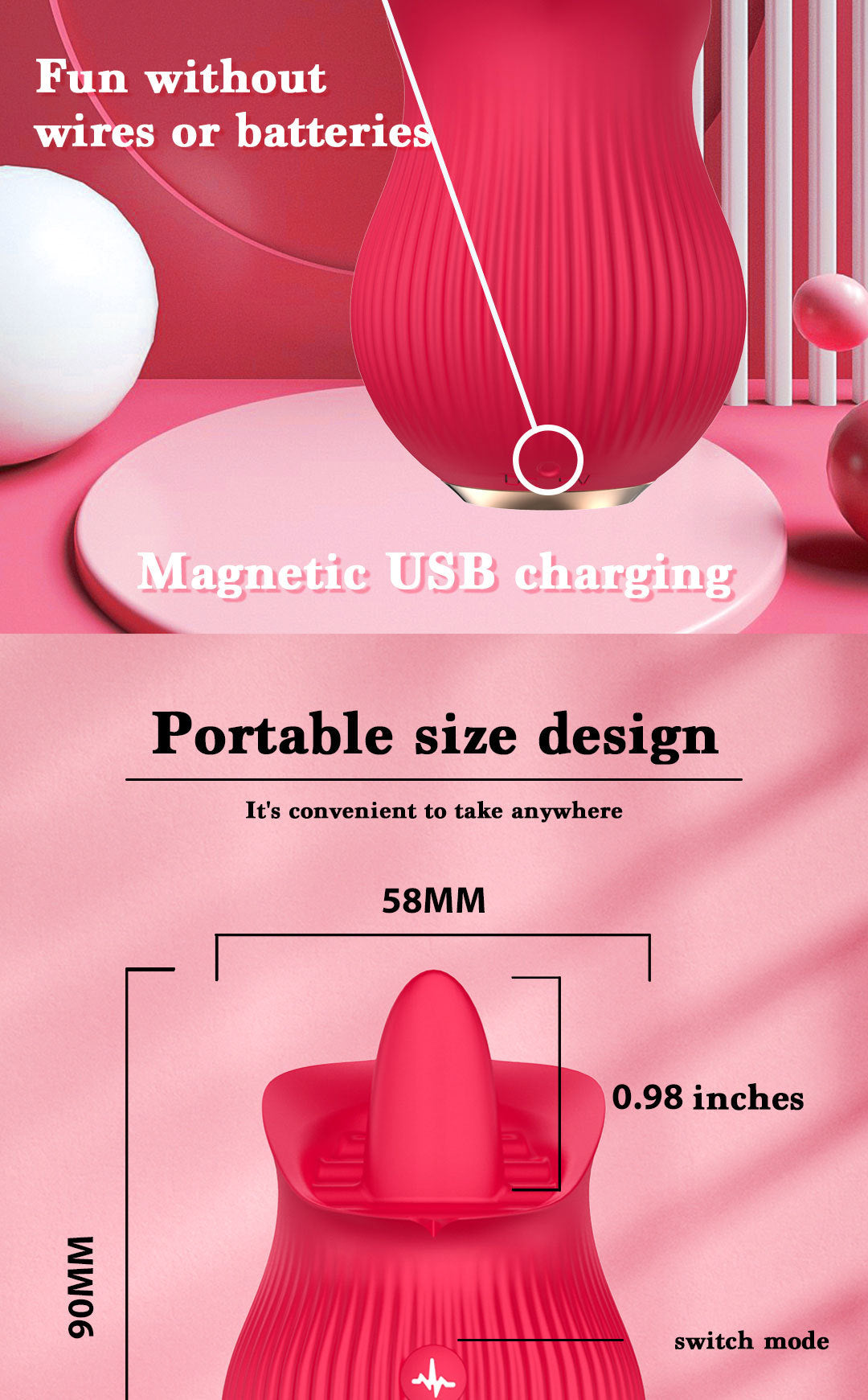 Hatsune Miku Rose - Powerful Suction and Tongue Vibration Stimulator