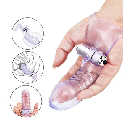 Spiral Vibration Finger Sleeve - Intimate Enhancer for Women